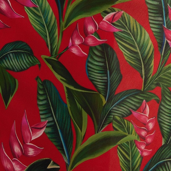 Farm Rio Red Dream Garden Long Sleeve Maxi Dress - Picture 7 of 9